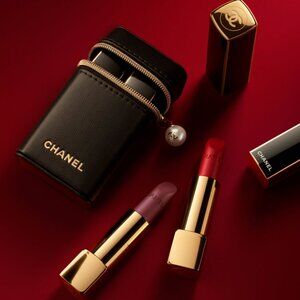*Limited Edition* CHANEL ROUGE ALLURE VELVET LES PERLES SET OBO